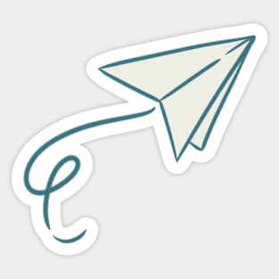 Paper Plane Sticker